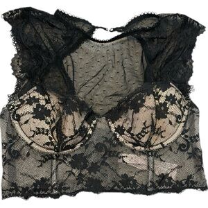 Crop top lingerie corset top